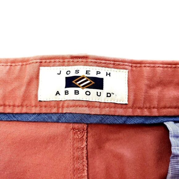 Joseph Abboud Cotton Spandex Chino‎ Pants Jeans 39/33 Salmon Mid Rise Stretch - Picture 3 of 7